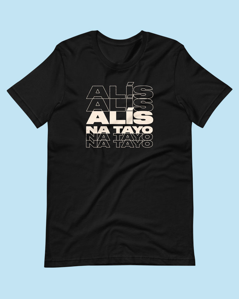 Black t-shirt product photo