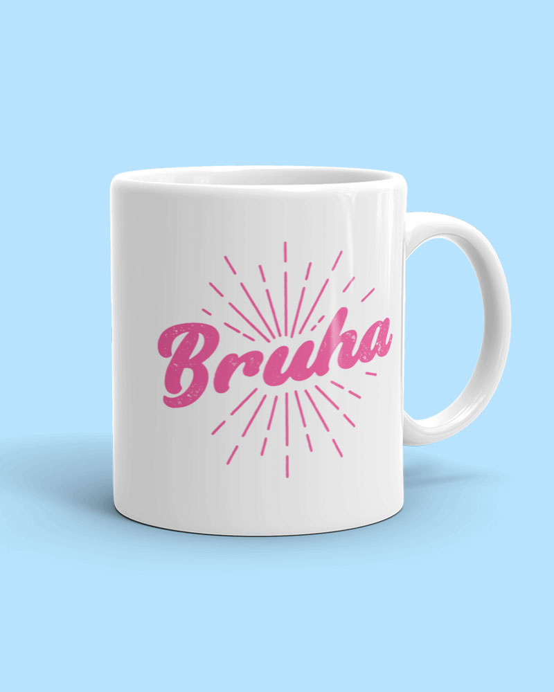 11 oz mug with pink design