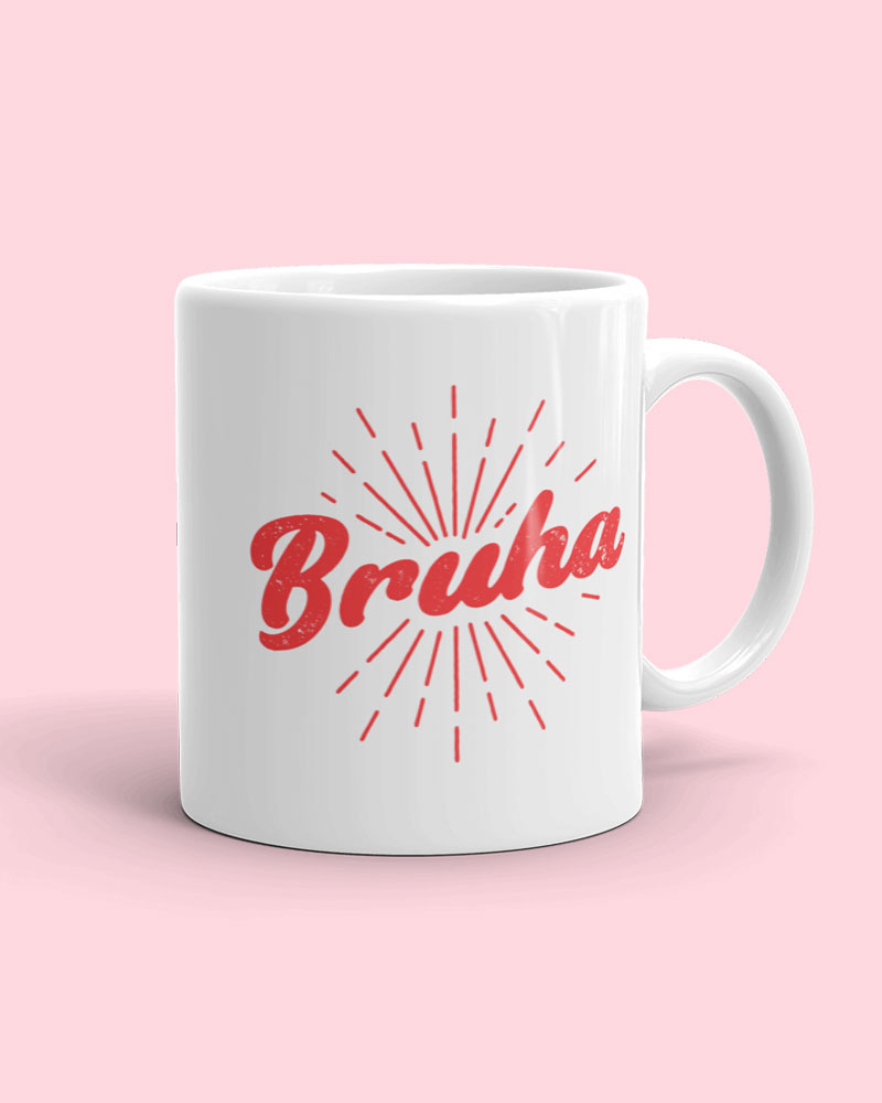 11 oz mug with red design