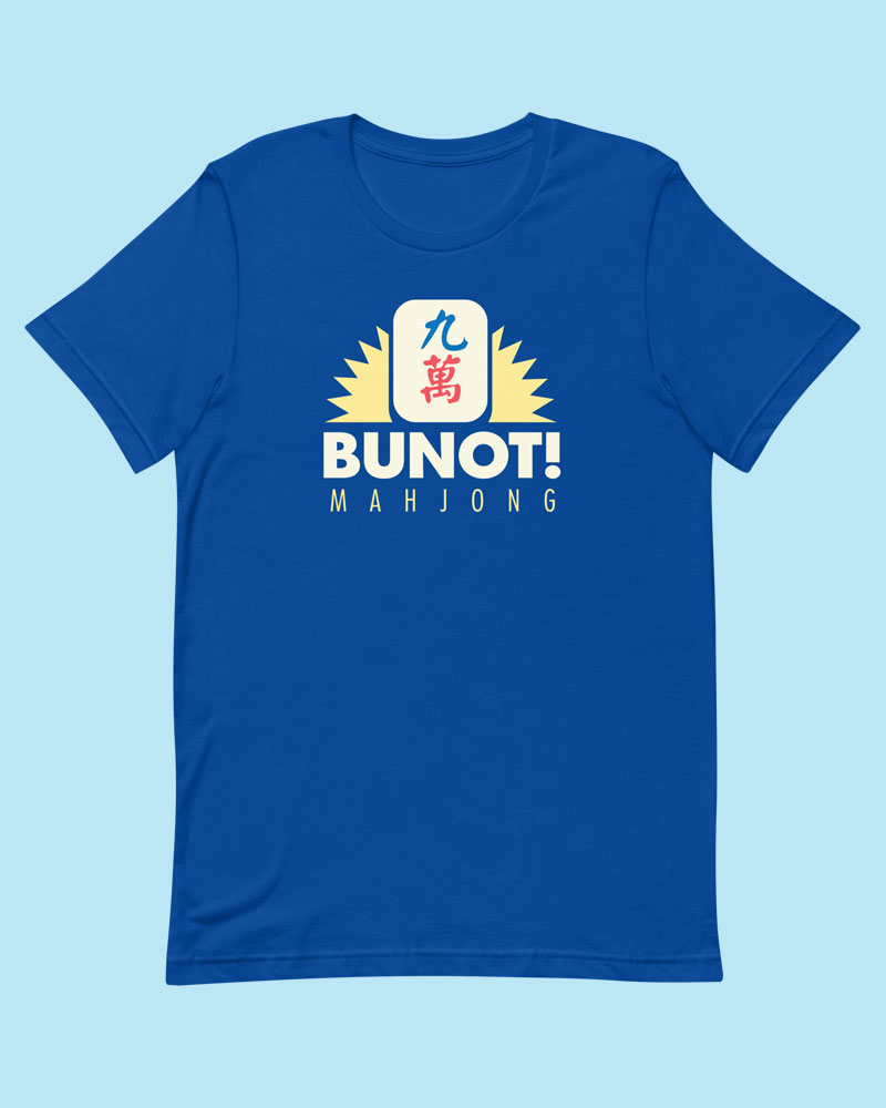 Blue t-shirt product photo