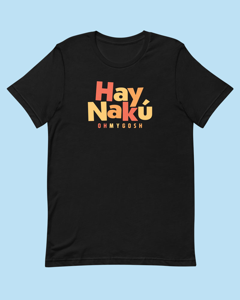 Black t-shirt product photo