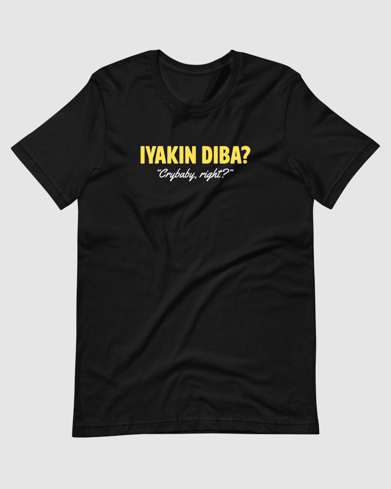 Black t-shirt product photo