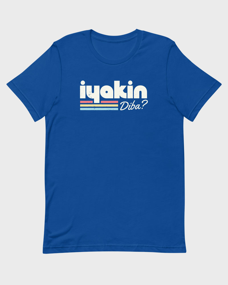 Blue t-shirt product photo