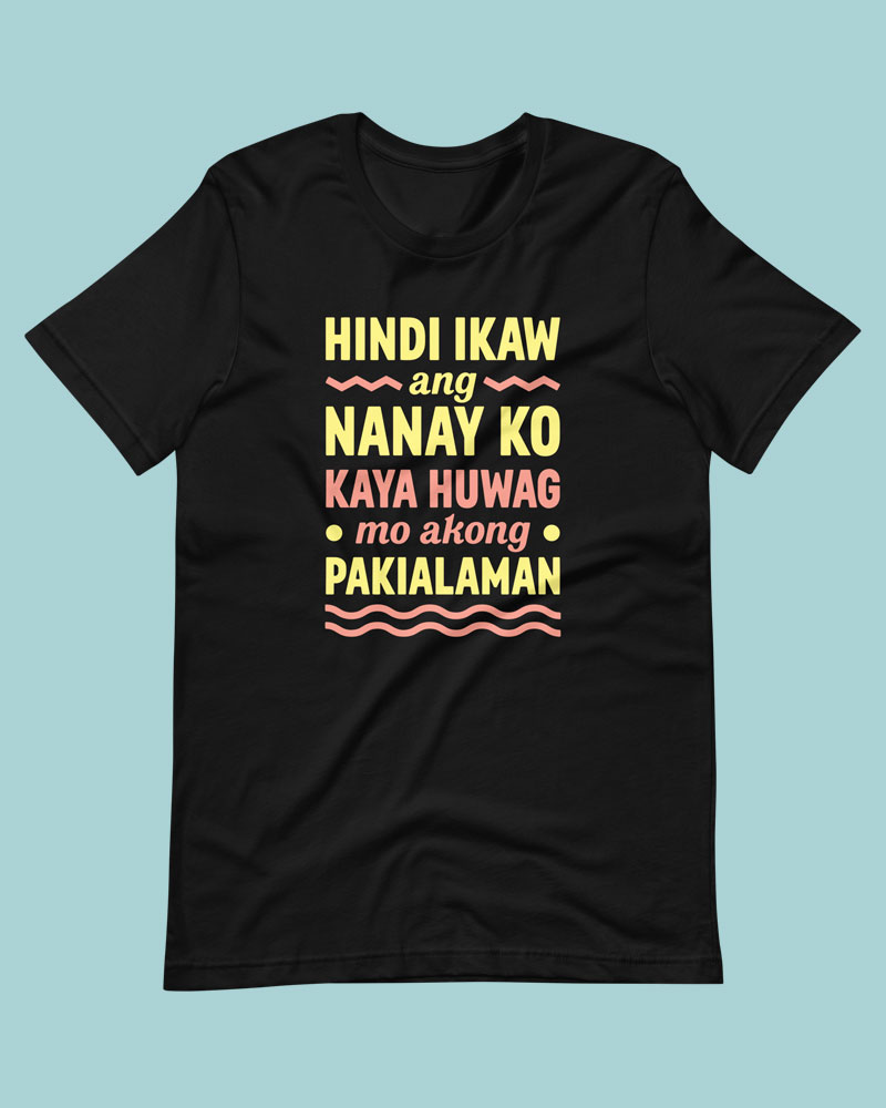 Black t-shirt product photo