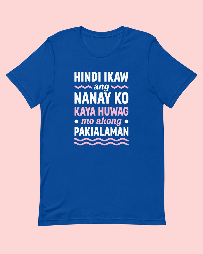 Blue t-shirt product photo