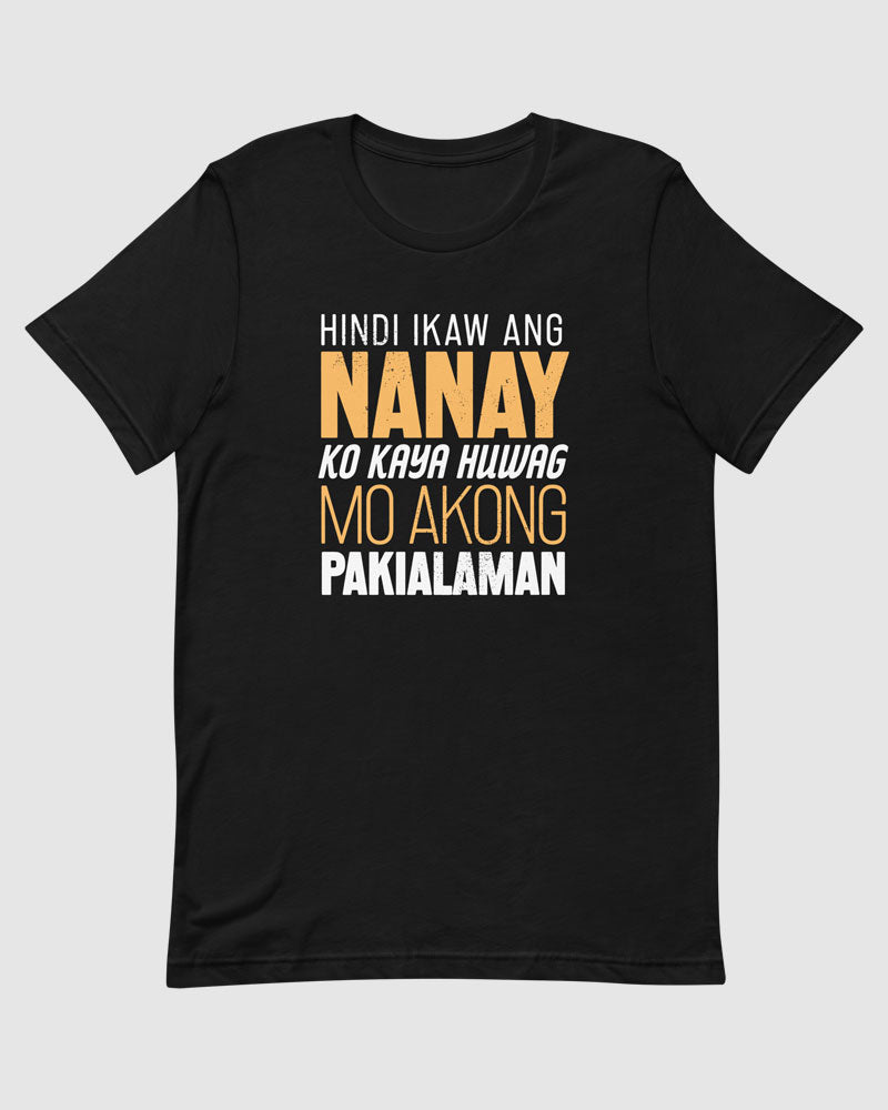 Black t-shirt product photo