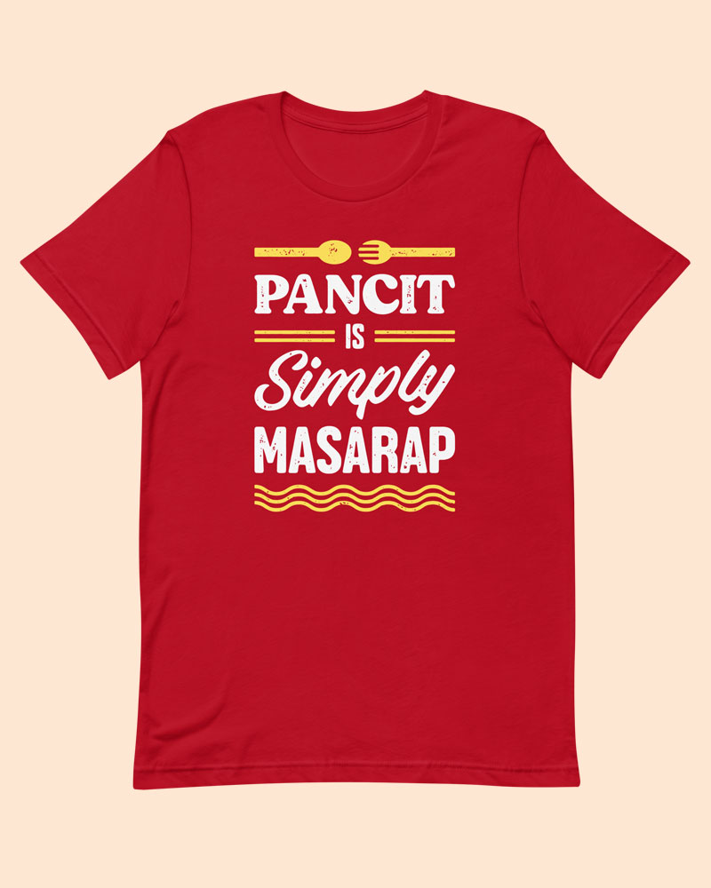 Red t-shirt product photo