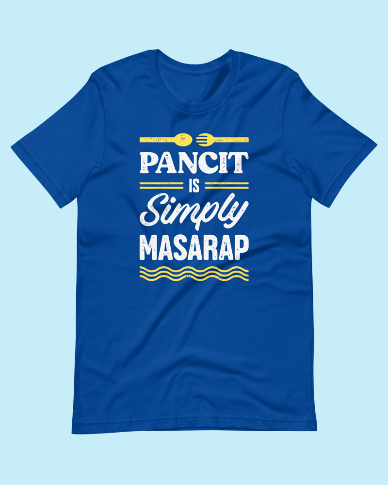 Blue t-shirt product photo