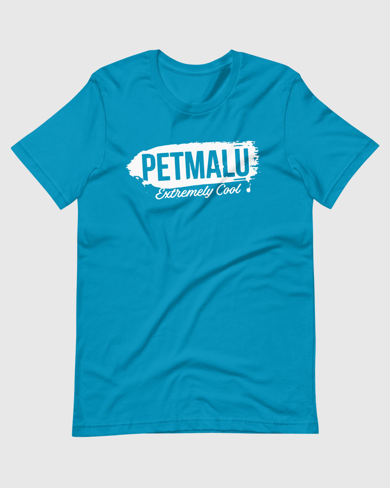 Aqua blue t-shirt product photo