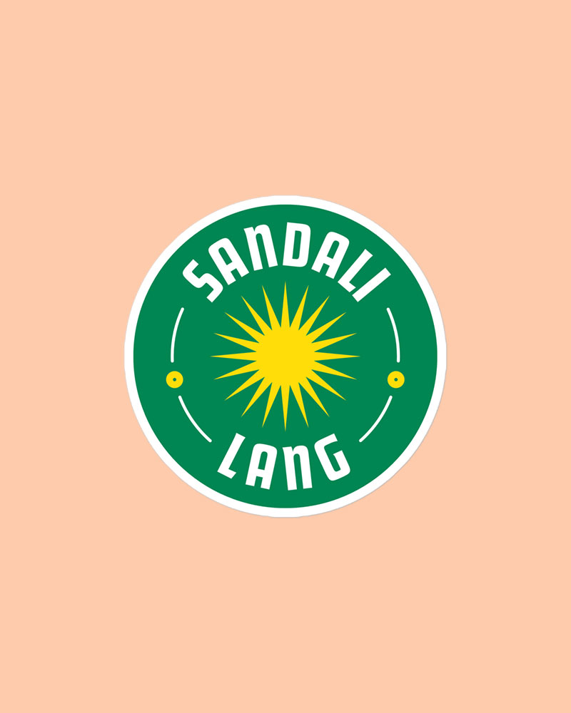 medium sized sticker with green design