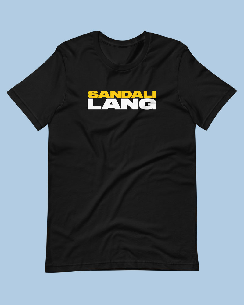 Black t-shirt product photo