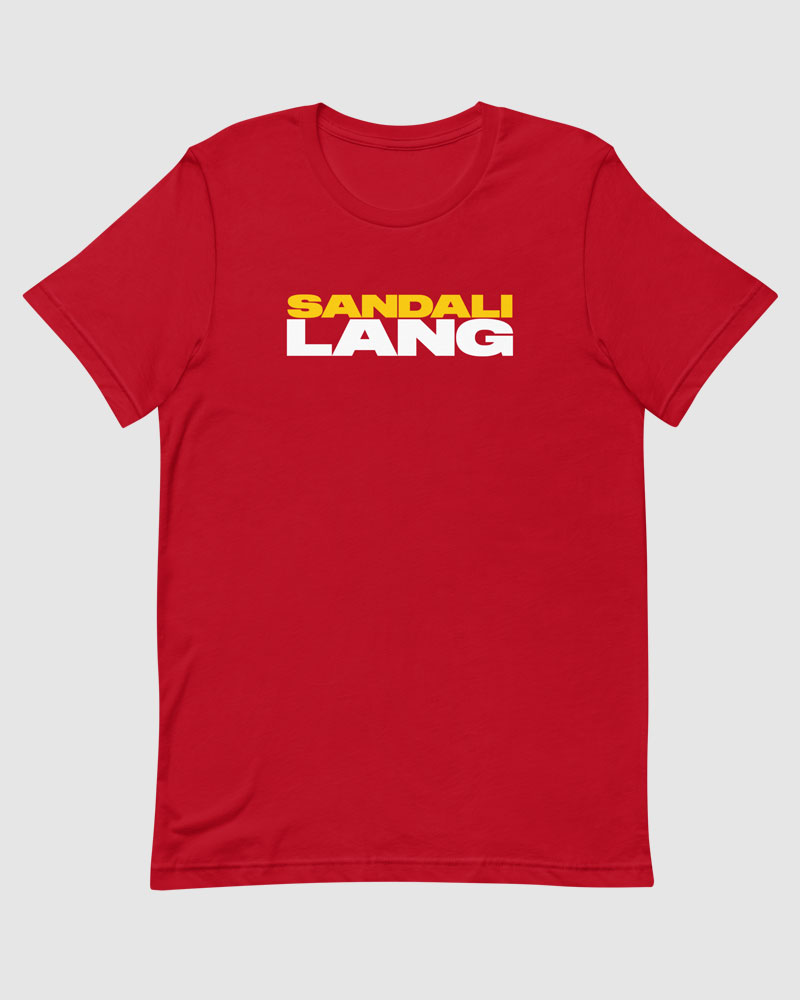 Red t-shirt product photo