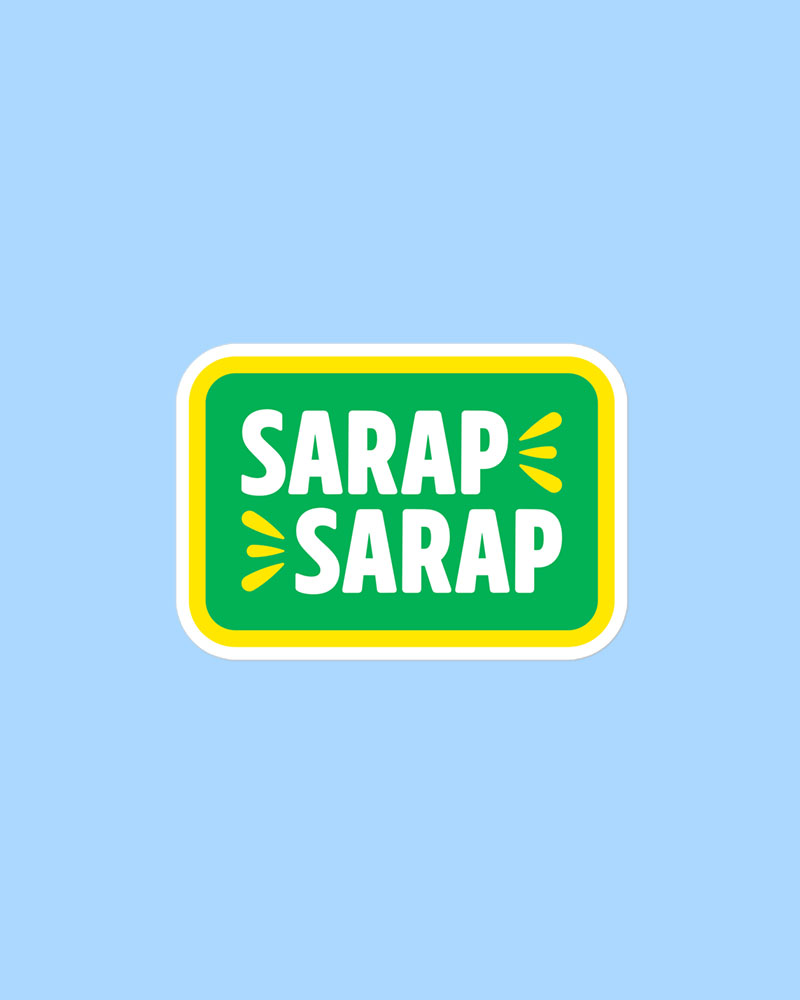 medium sized sticker with yellow and green design