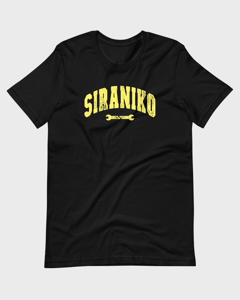 Black t-shirt product photo