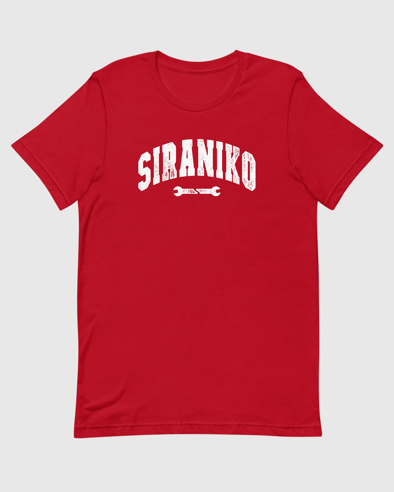 Red t-shirt product photo