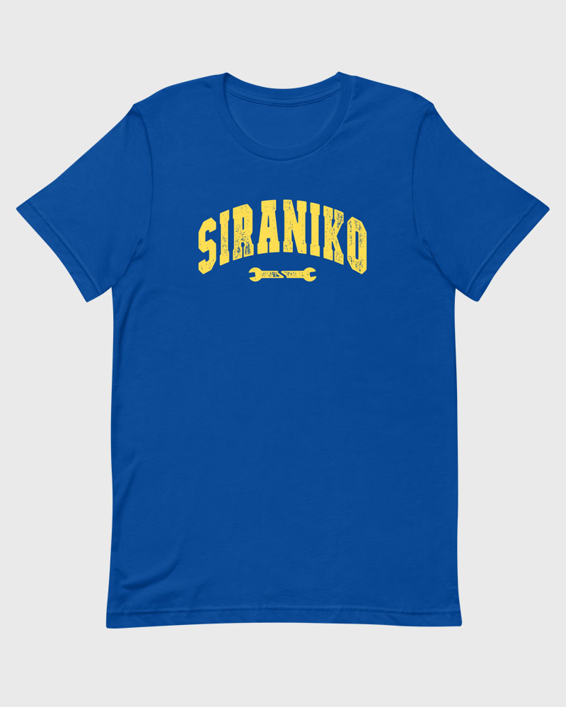 Blue t-shirt product photo