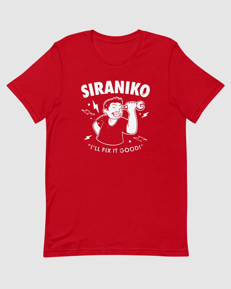 Red t-shirt product photo