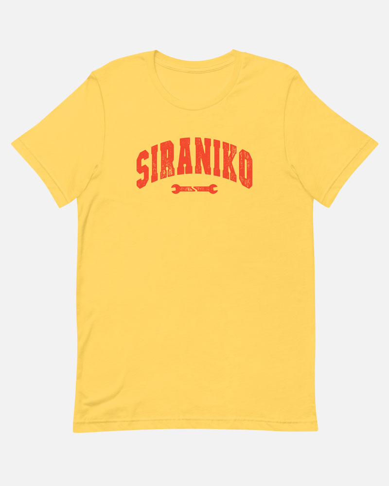 Yellow t-shirt product photo