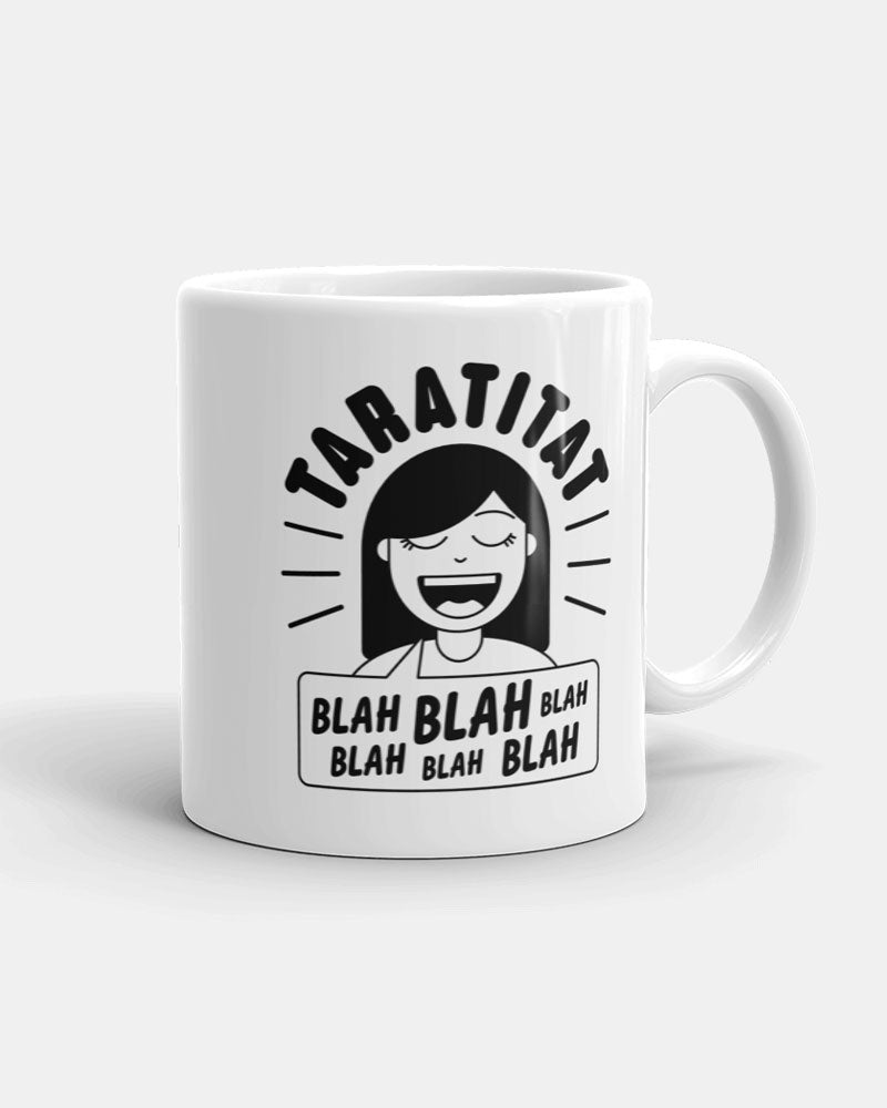 11 oz mug with black design