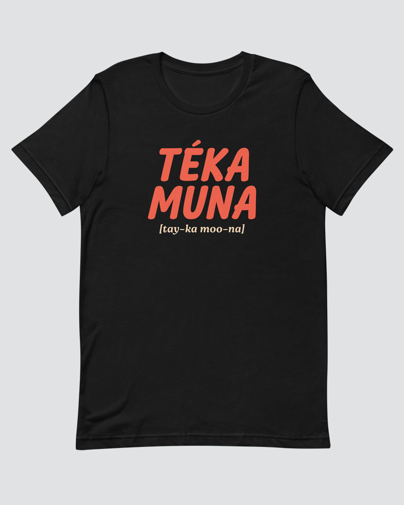 Black t-shirt product photo