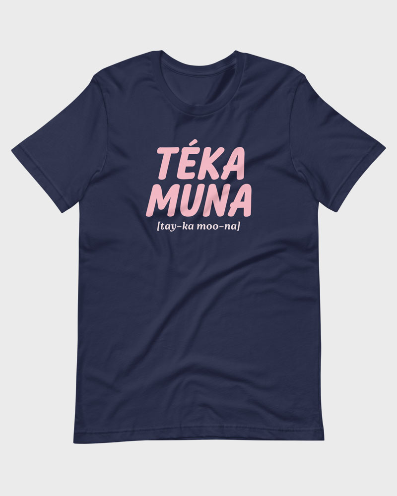 Navy blue t-shirt product photo