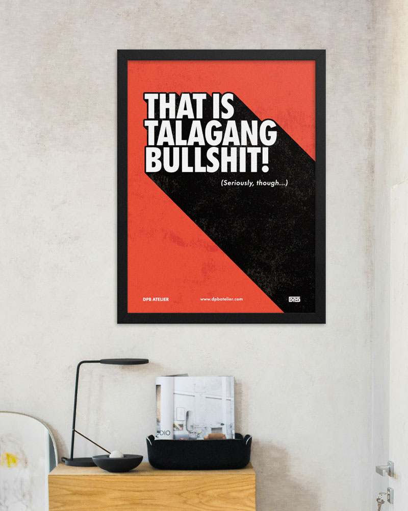 framed poster on a wall