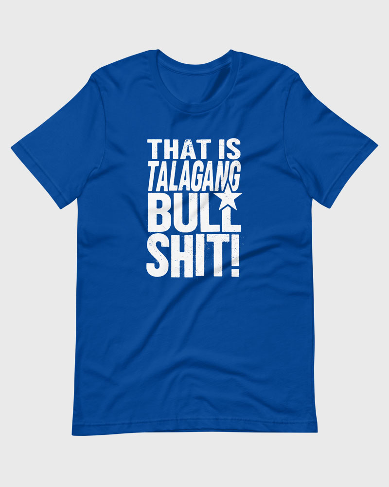 Blue t-shirt product photo