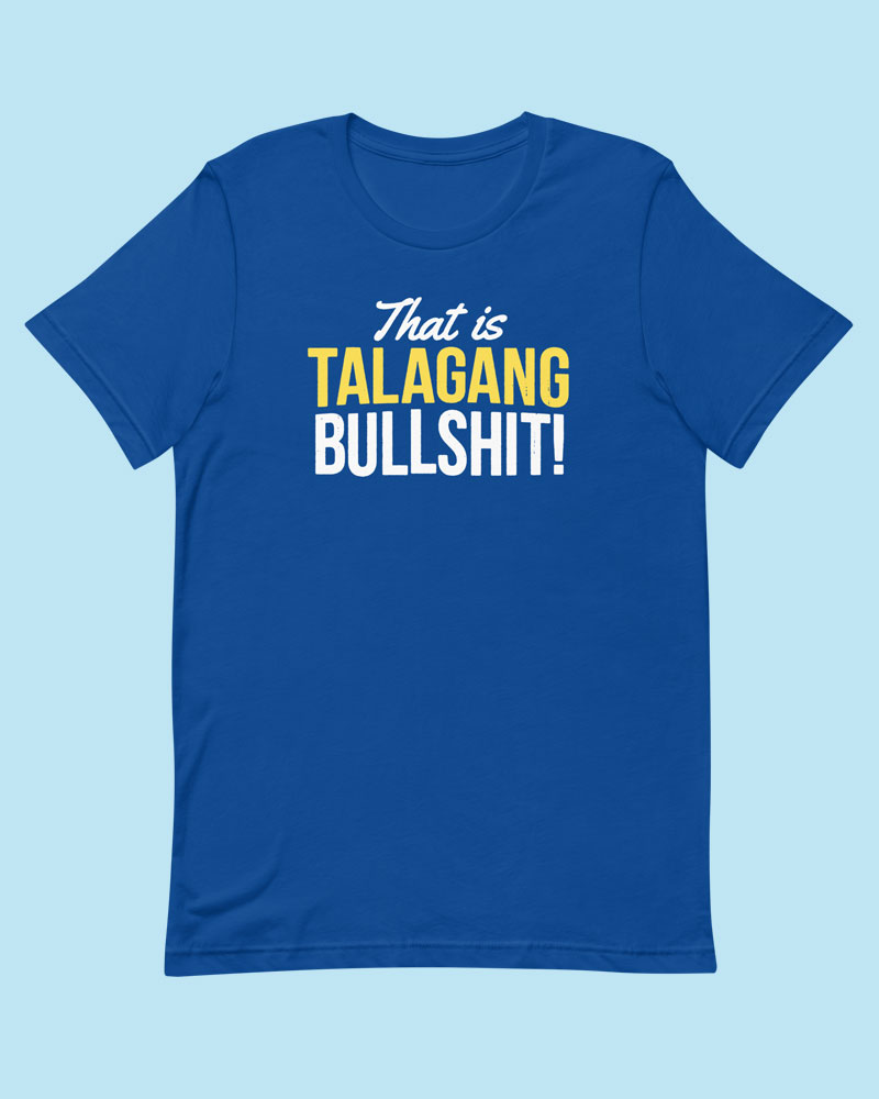 Blue t-shirt product photo