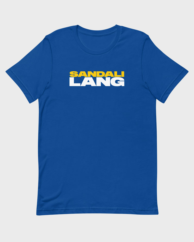 Blue t-shirt product photo
