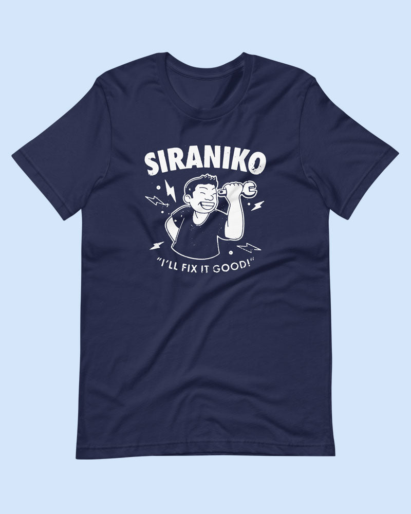 Navy blue t-shirt product photo