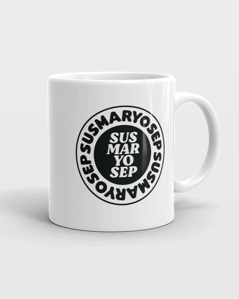 11 oz mug with black design