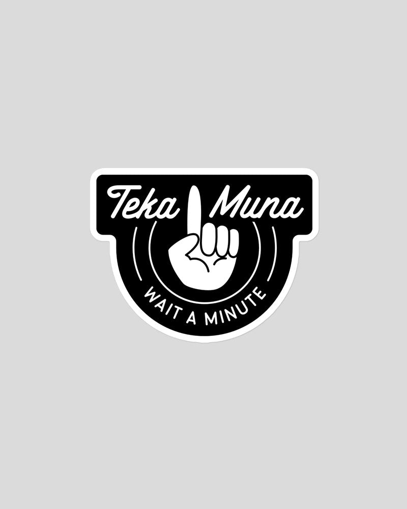 medium sized sticker with black design