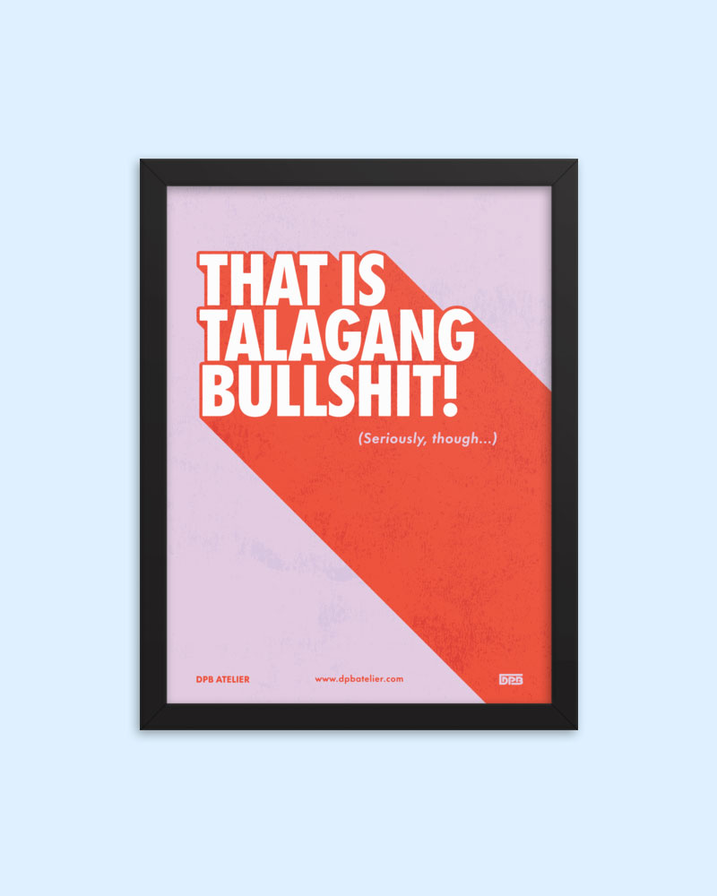 12 by 16 inch poster with pink and red design and black frame