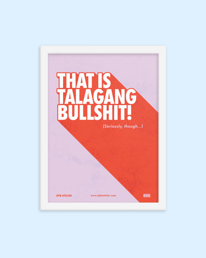 12 by 16 inch poster with pink and red design and white frame