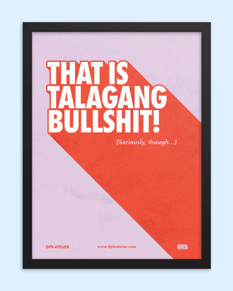 18 by 24 inch poster with pink and red design and black frame